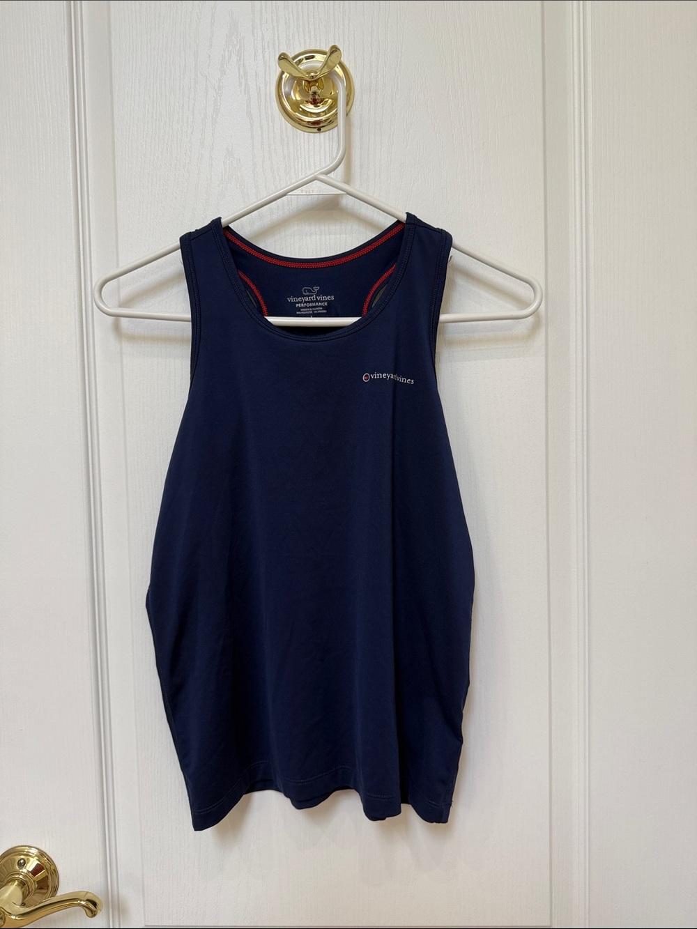 Vineyard Vines Navy Racerback Athletic Tank